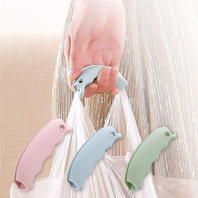 Poignée de sac de transport en Silicone, sac de courses avec Clips, Protection des mains, outil de transport Portable en plein air, utilisation quotidienne à domicile