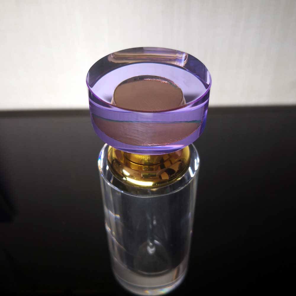 12ML K9 CLEAR CRYSTAL GLASS REFILLABLE PERFUME BOTTLE EASY TO CARRY TRAVEL ESSENTIAL TABLE ORNAMENT HOME DECOR