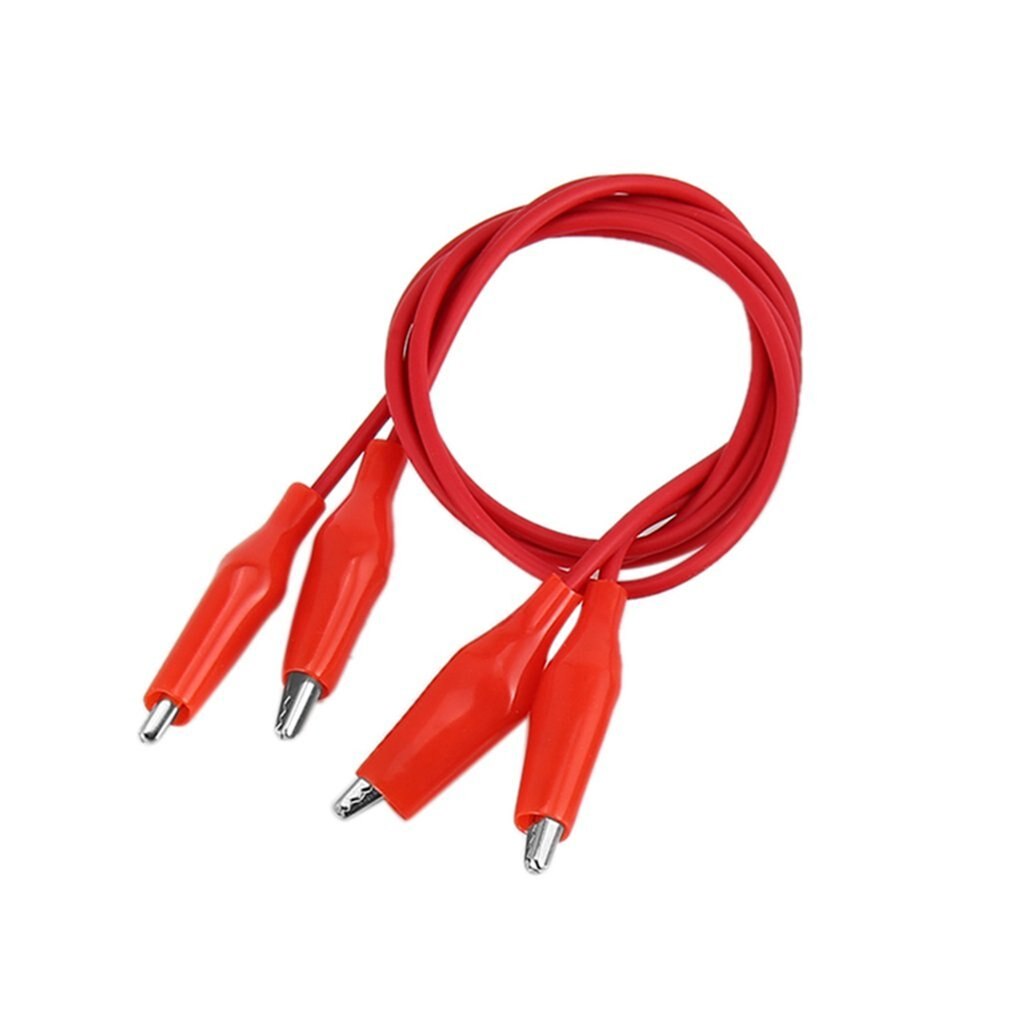 10 Stks/partij Kleine Kleurrijke Krokodil Klem Test Lijn 50Cm Dubbele Kop Onderhoud Traverse Krokodil Kabel Alligator Jumper Draad