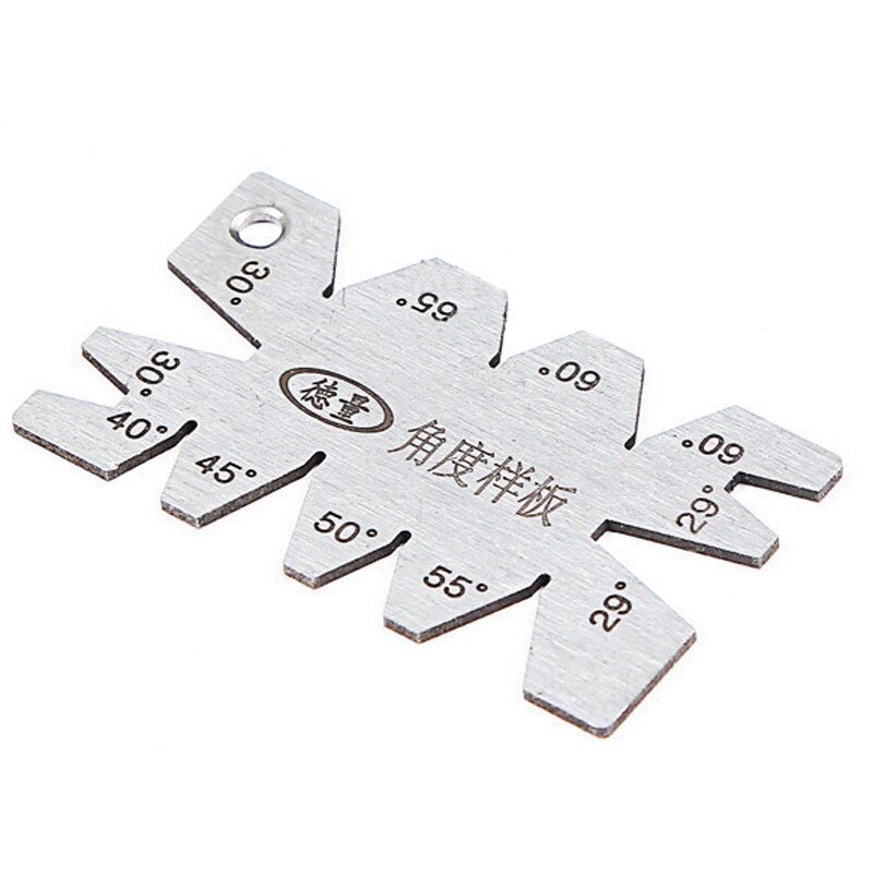 Junejour Stainless Steel Screw Thread Cutting Angle Gage Gauge Measuring Tool: stainless steel