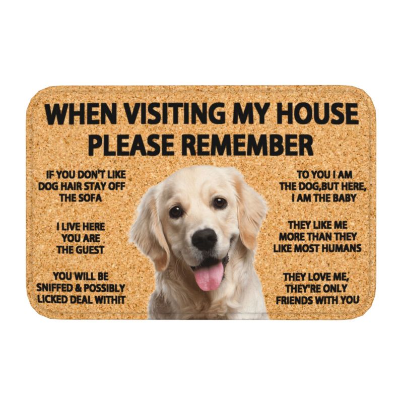 Please Remember English Bulldog Doormat Non-Slip Bathroom Kitchen Mat Living Room Door Floor Entrance Carpet Rug: Clear