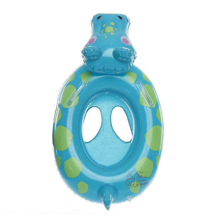 Niños natación círculo Animal barco mano inflable natación círculo grueso asiento inflable anillo niños dibujo Animal anillo: blue