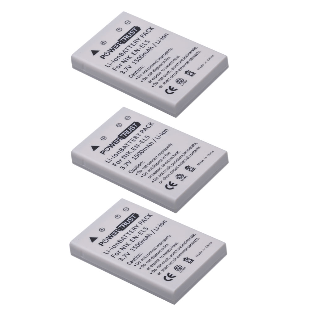 EN-EL5 ENEL5 batería para cámara Digital NIKON Coolpix P530 P520 P510 P100 P500 P5100 P5000 P6000 P90 P80 baterías: 3Battery
