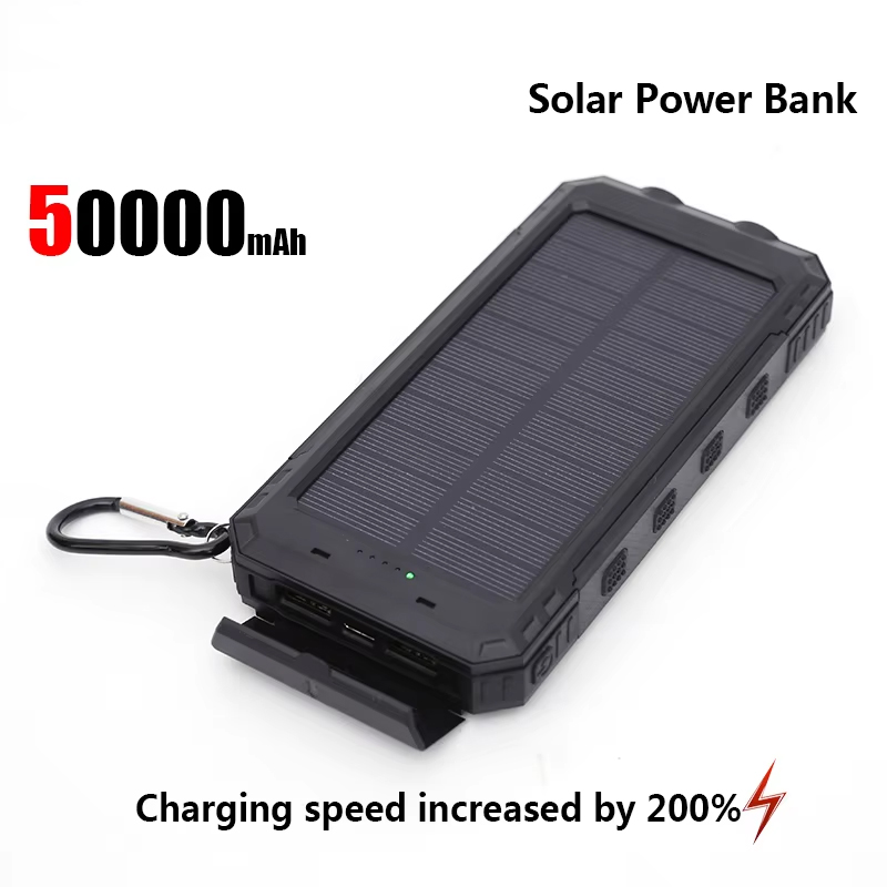 Xiaomi 200000 Caricatore portatile di grande capacità per banca di energia solare mAh compatibile con IOS Android USB-A e USB-C a ricarica rapida: Oro