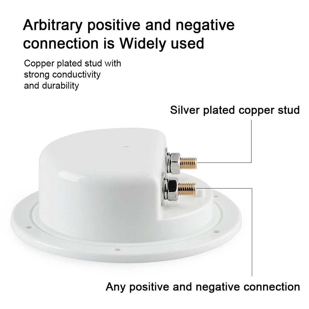 White Dustproof Waterproof Junction Box Universal Electrical Power Supply Base 32V Marine Boat Sea Fishing