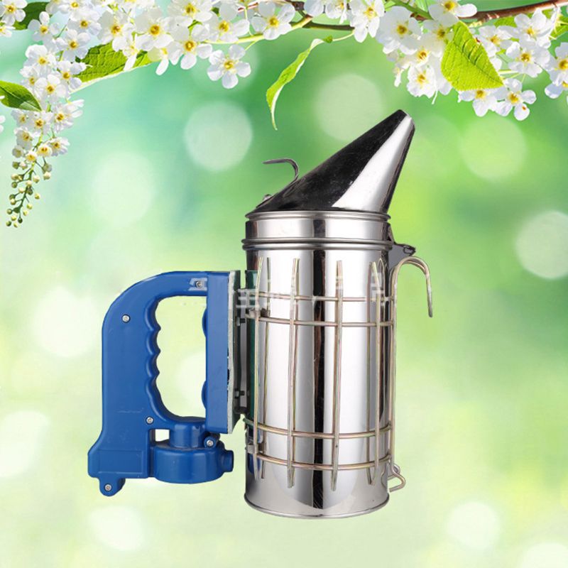 O fumo bonde de aço inoxidável da colmeia da abelha fumante usb recarregável do fluxo de ar do fole output o equipamento da apicultura para o apicultor