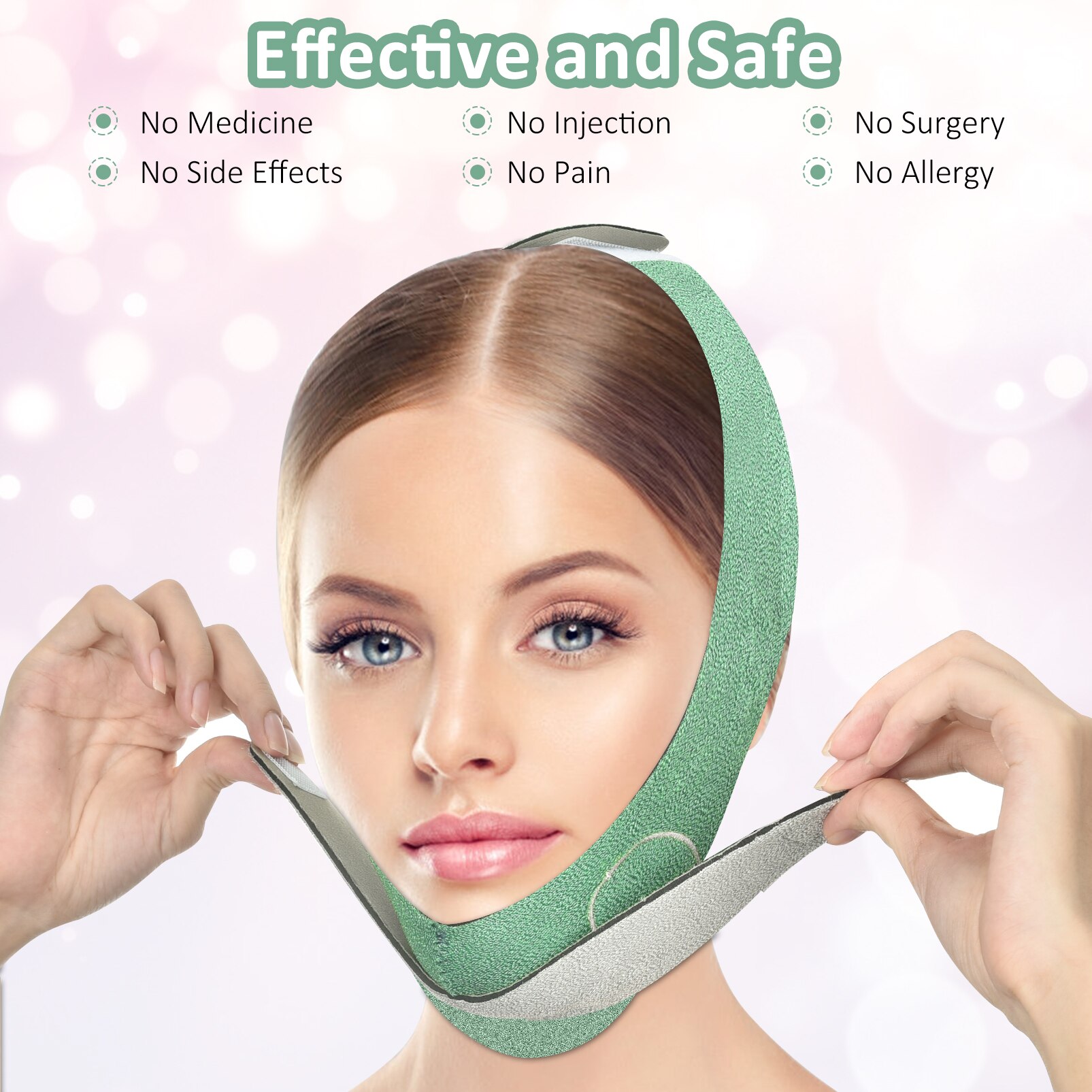Gezicht Lifting Strap Voor Vrouwen V Lijn Facial Afslanken Tool Band Beeldhouwen Bandage Man Verminder Dubbele Kin Shaper Belt Anti rimpel