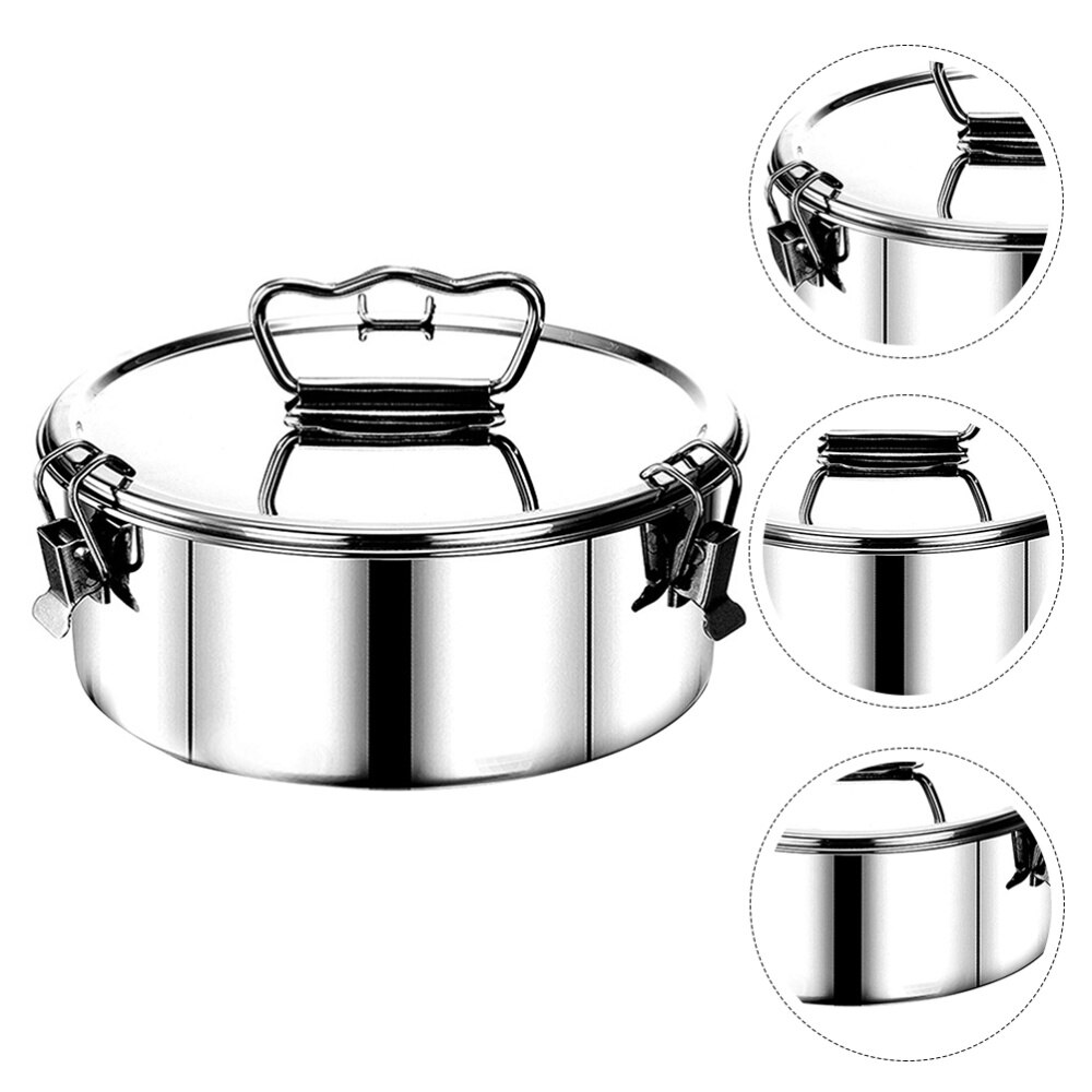 Multifunctional Steam Pot Cooking Boiler Silver Stockpot Stainless Steel Steamer