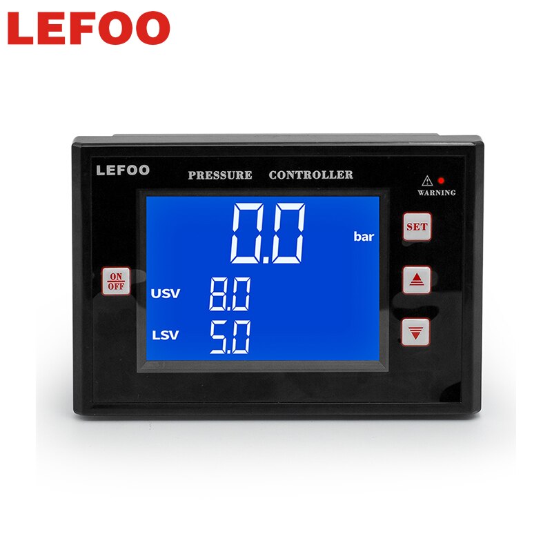 LEFOO Intelligent Pressure Controller Large LCD Display Automatic Digital Pressure Switch for Industrial Air Control