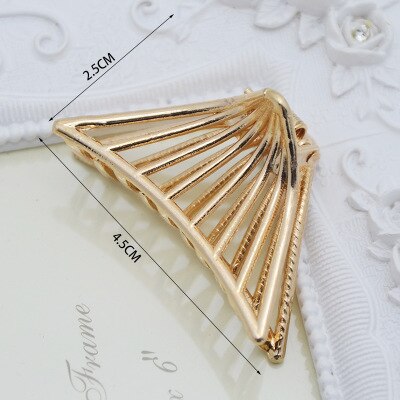1Pcs smal Simple Wild Geometric Hair Claw For Women Girls Clamps Hair Crab Metal Hair Clip Claw Accessories Headwear: Mint