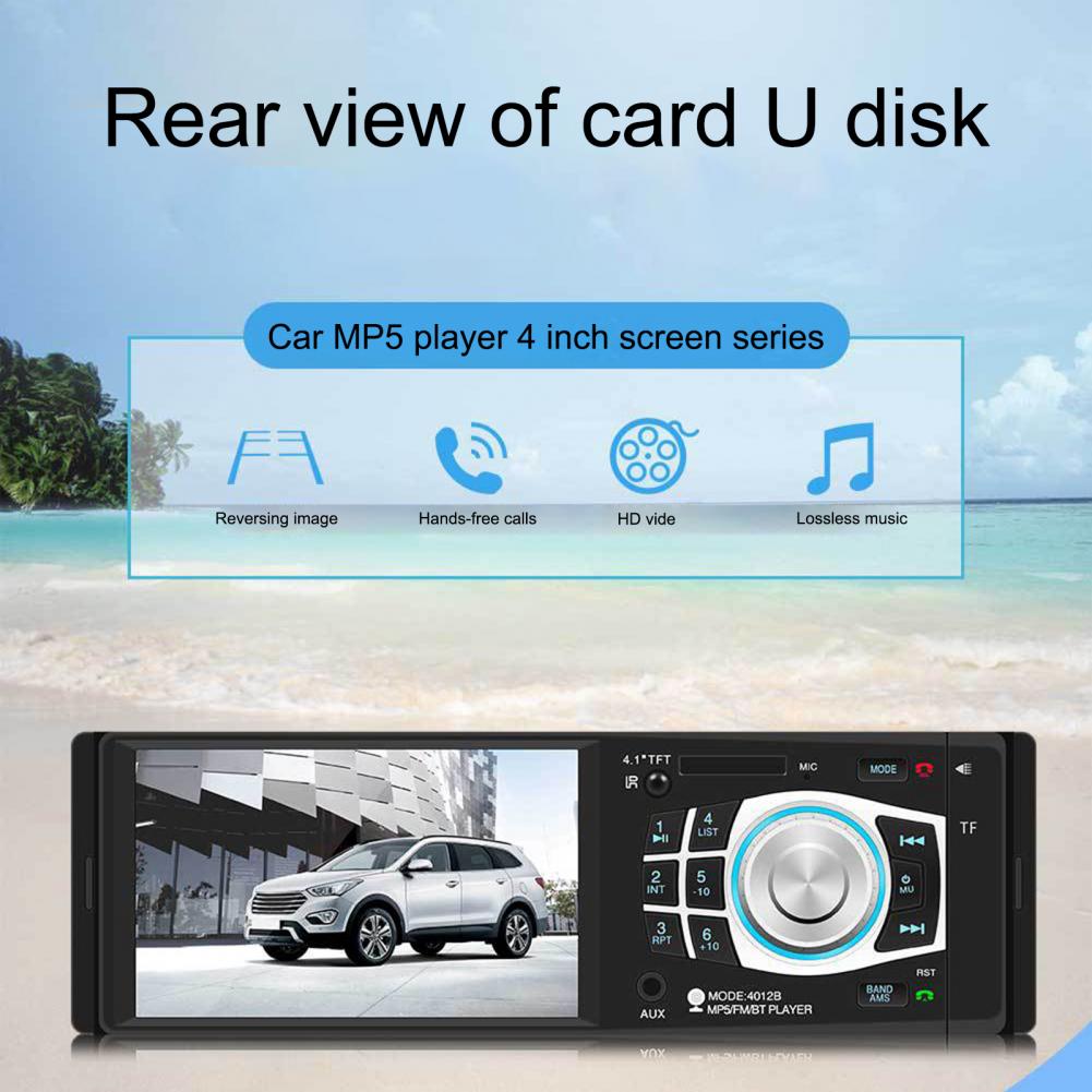 60% SALES 4012B Car MP5 Player Bluetooth Durable 4.1 Inch Auto HD Display FM Radio