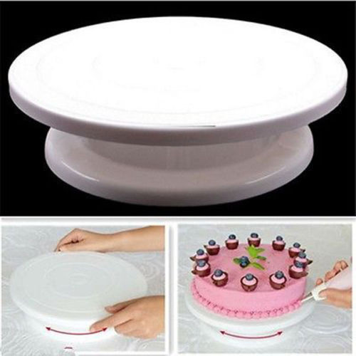 Nuttig Cake Basis Roterende Cake Stand Sugarcraft Turntable Platform Cupcake Kwartelplaat Revolving Bakken Cake Decorating Gereedschap