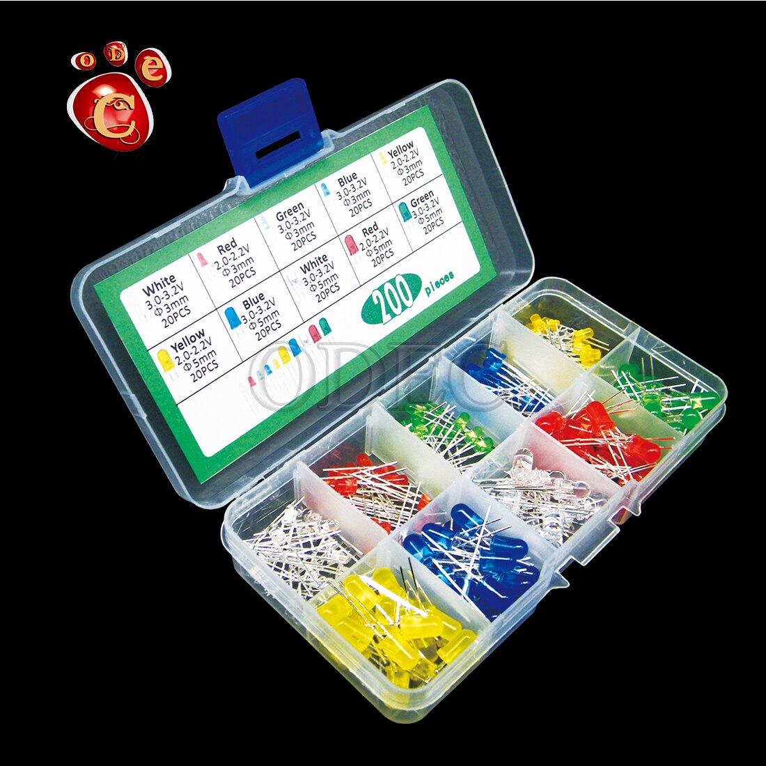 LED 5 colori 3mm 5mm ogni 20 pezzi 200 pezzi