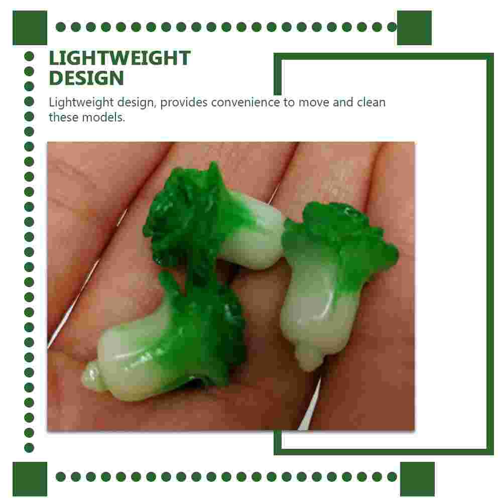 10pcs Mini Cabbage Mini House Decoration Small Cabbage Mini House Supplies