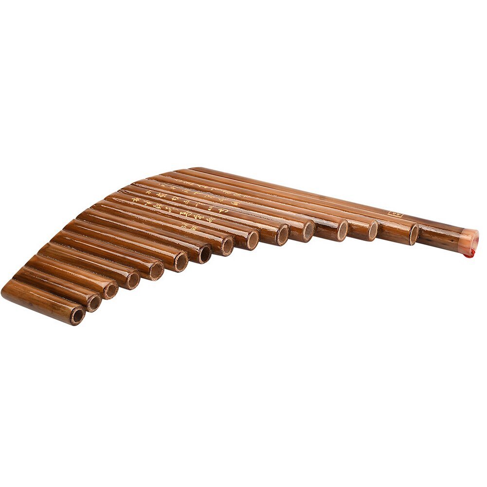 15 Pipes Chinese Traditional Musical Instrument Bamboo Pan Flute Natural Bamboo Wind Instrument Bamboo Panpipe G Key