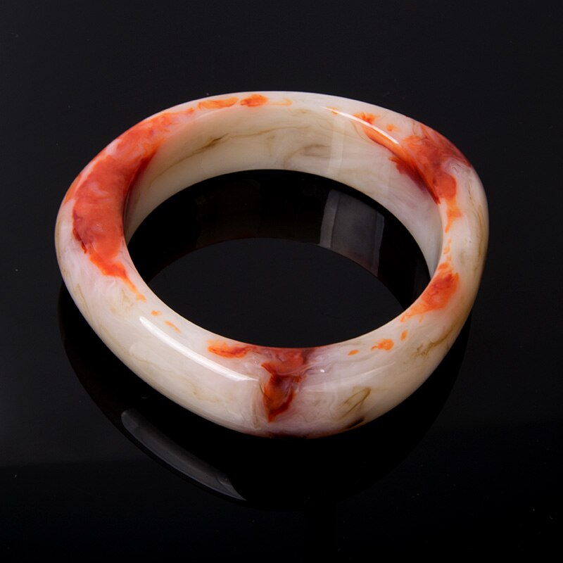 Guanlong damearmbånd/armbånd til kvinder indiske smykker harpiks akrylarmbånd med charms til piger: Kb189-4