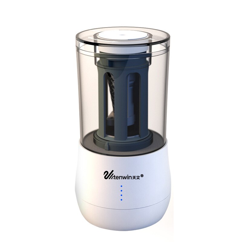 Tenwin-afilador de lápices eléctrico de carga Usb , sacapuntas automático de dibujo para escuela, suministros de arte de pintura: White
