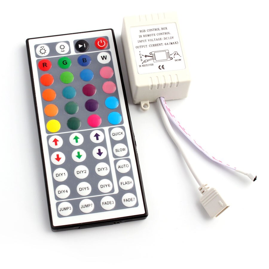 24 Keys / 44 Keys RGB IR/Mini Remote Controller DC12V Controller For SMD3528/5050 LED RGB Strip Lights Mini Controller 24 key