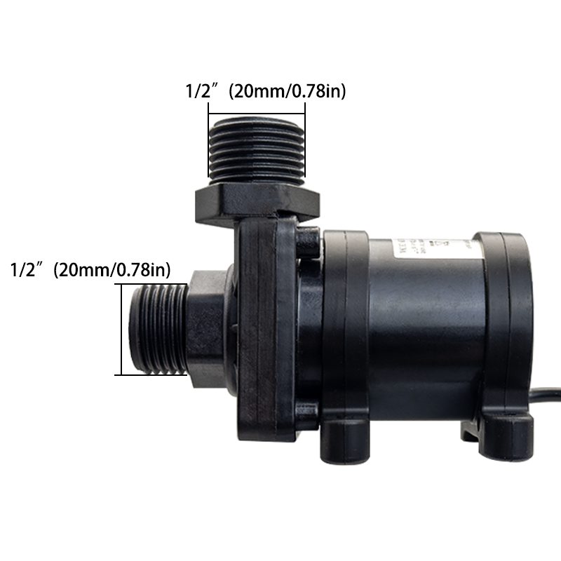 Water Pump 12V High Pressure Ultra Quiet Solar DC 24V Lift 7M 900L/H Brushless Motor Submersible Water Pumps Quick Break Joint