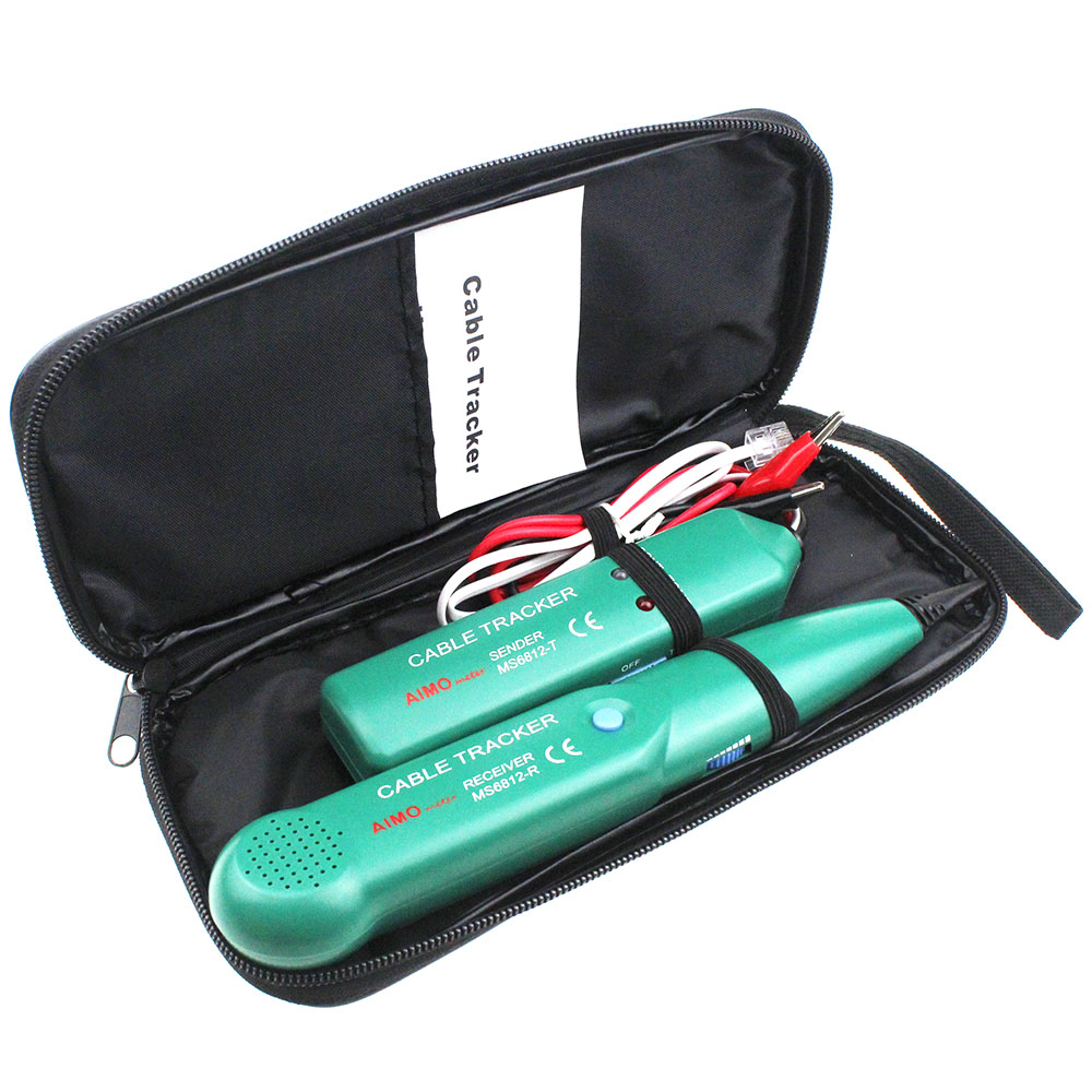 MS6812 LAN Network Cable Tester For UTP STP Cat5 Cat5E Cat6 Cat6E RJ45 RJ11 Telephone Wire Tracker Tracer