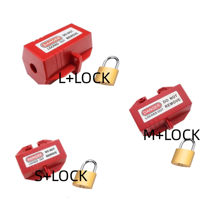 Caja de bloqueo de seguridad Luokelock para bloqueo de enchufe eléctrico, cerraduras de enchufe industriales para el hogar, dispositivo de bloqueo loto, herramientas de seguridad, 1 Uds.: Blanco