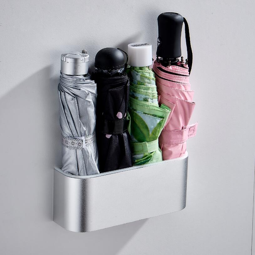 Draagbare Wandmontage Paraplu Opbergrek Creatieve Muur Paraplu Clip Houder Rekken Thuis Opslag Hanger Organizer