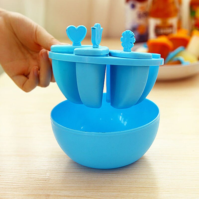 6 zelle DIY Gefrorenes Eis Pop Schimmel Popsicle Hersteller Lutscher Schimmel Tablett Pfanne Küche werkzeuge