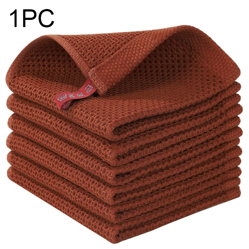 Toalha de algodão macia absorvente pano de prato cozinha favo de mel toalha de lavagem de rosto respirável pano de limpeza doméstica pano de lavagem