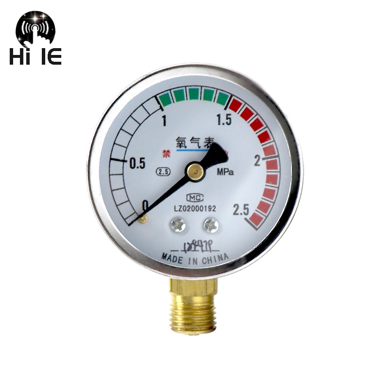 Ilt / acetylen / propan / kvælstof mig tig flowmåler gasflowmåler dial manometer manometer trykreducerende ventil svejsning