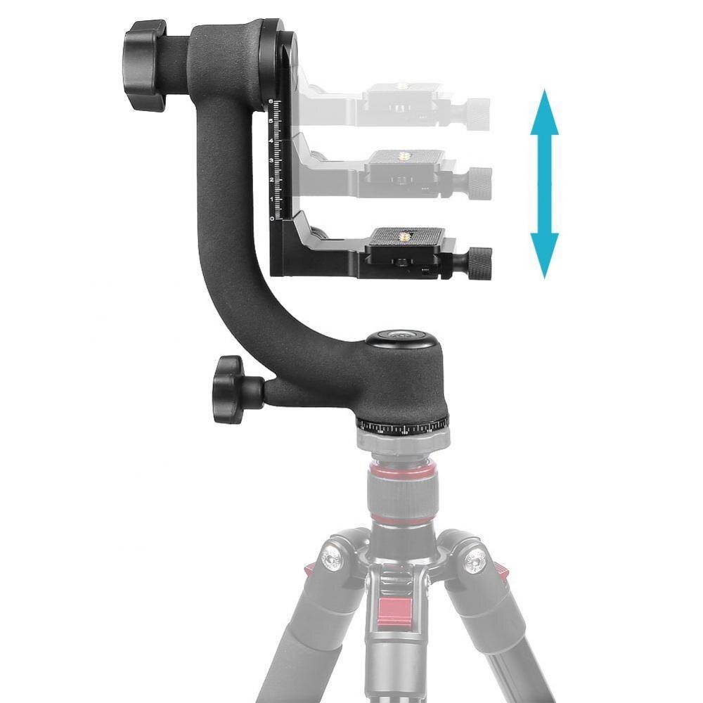 Hochleistungs-gimbal-stativkopf für dslr-kameras mit teleobjektiv