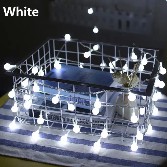Usb/bateria led bola grinalda luz da corda de fadas luz ao ar livre aniversário casamento casa festival festa acampamento luz decorati: cambiável / 0-5 W / X