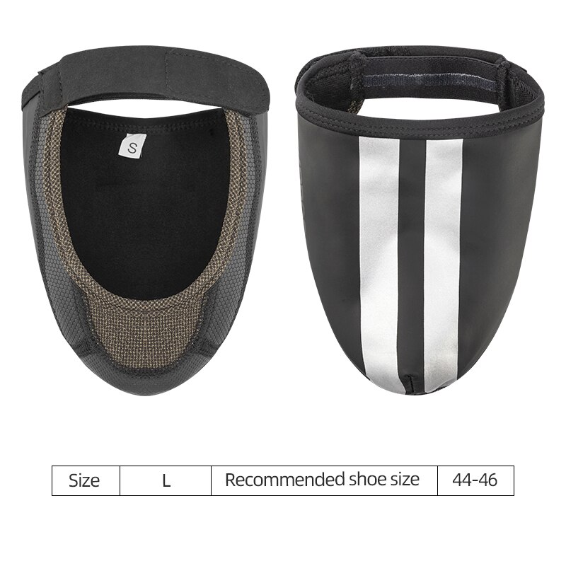 Rockbros Winter Waterdichte Fietsen Shoe Cover Reflecterende Thermische Elastische Regendicht Fiets Schoen Cover Fietsen Overschoenen Boot Covers: LF1207-L