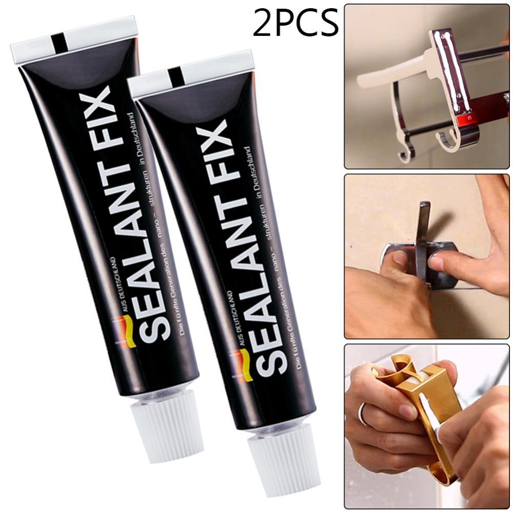 2Pcs 6g Waterproof Glass Glue Polymer Metal Adhesive Sealant Fix Quick Drying Waterproof Glue for Glass Polymer Metal Tool