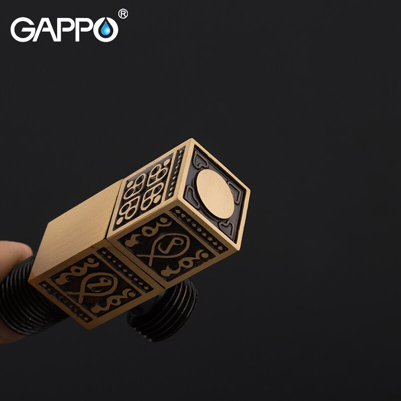 GAPPO Angle Valve Water Control Valve Faucet Antique Brass Diverter Toilet Valves control Accessories Bathroom Tap