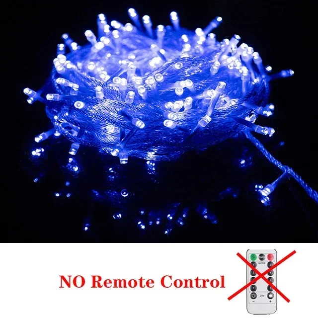 2M-100M Led String Fairy Lights Christmas chain Garland Outdoor Waterproof for Party Ramadan Wedding Decoration: Yellow / 9