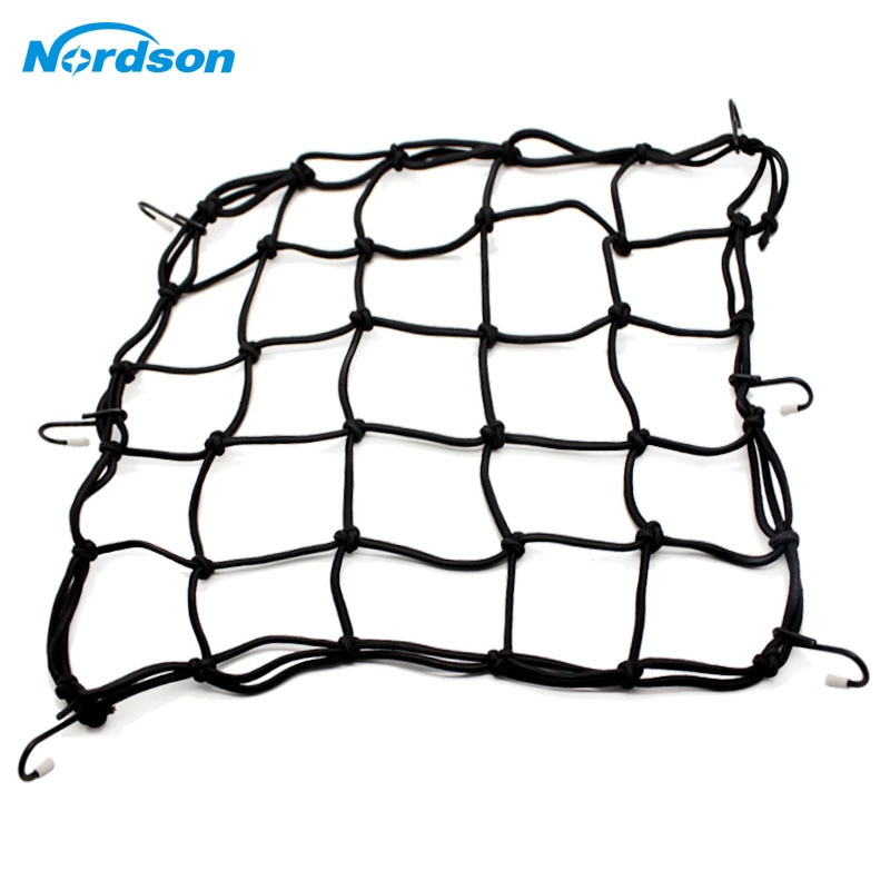 Nordson 6Hooks Motorcycle Luggage Net Motorbike Net Helmet Mesh Cargo Net Mesh Bungee Mesh Helmet Holder Motorcycle Accessories