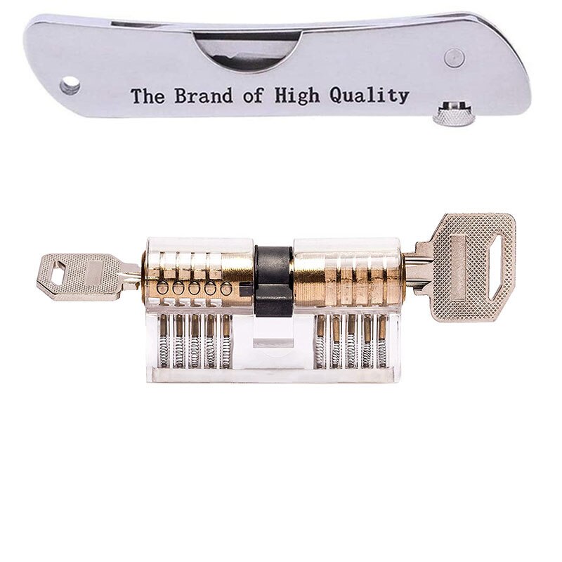 Blocchetti trasparenti per allenamento professionale lucchetti professionali per fabbro: 2pezzi