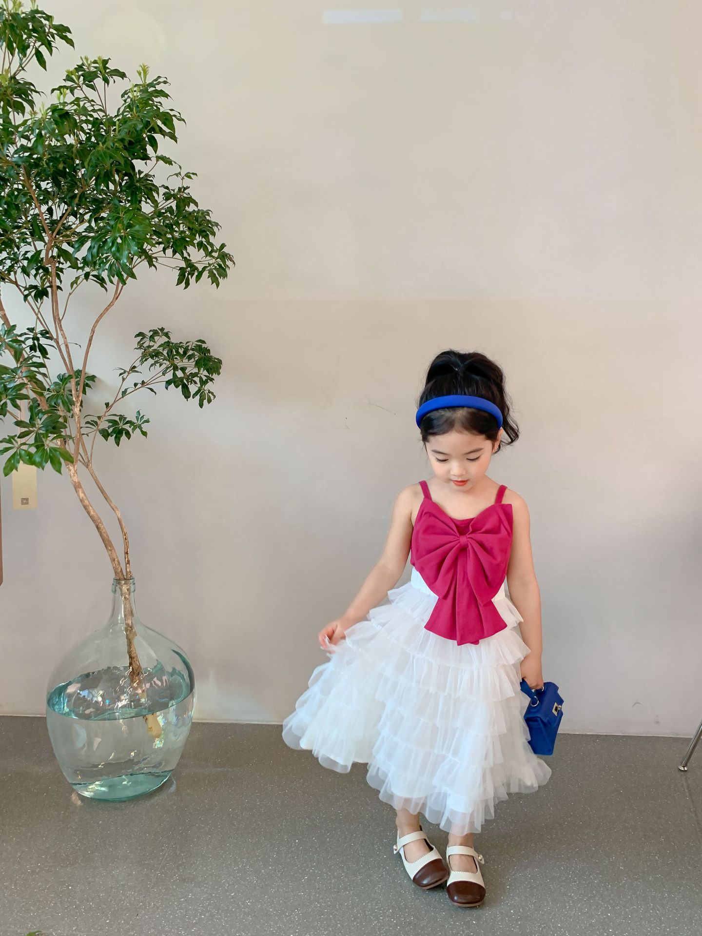 2022 Summer New Children Clothes Baby Girls White Princess Cake Skirt