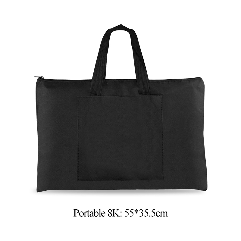 AngelMark-Bolsa para tablero de pintura de tela Oxford, impermeable, de gran capacidad, bolsa de dibujo Simple, conjunto de herramientas de dibujo para artistas y estudiantes: YELLOW