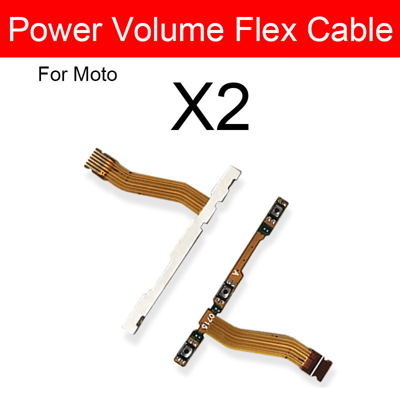 Volume Power Button Flex Cable For Motorola Moto X2 X3 X Play Style Force Side Key Butoon Flex Ribbon Replacement Repair Parts: X2 XT1095 XT1096