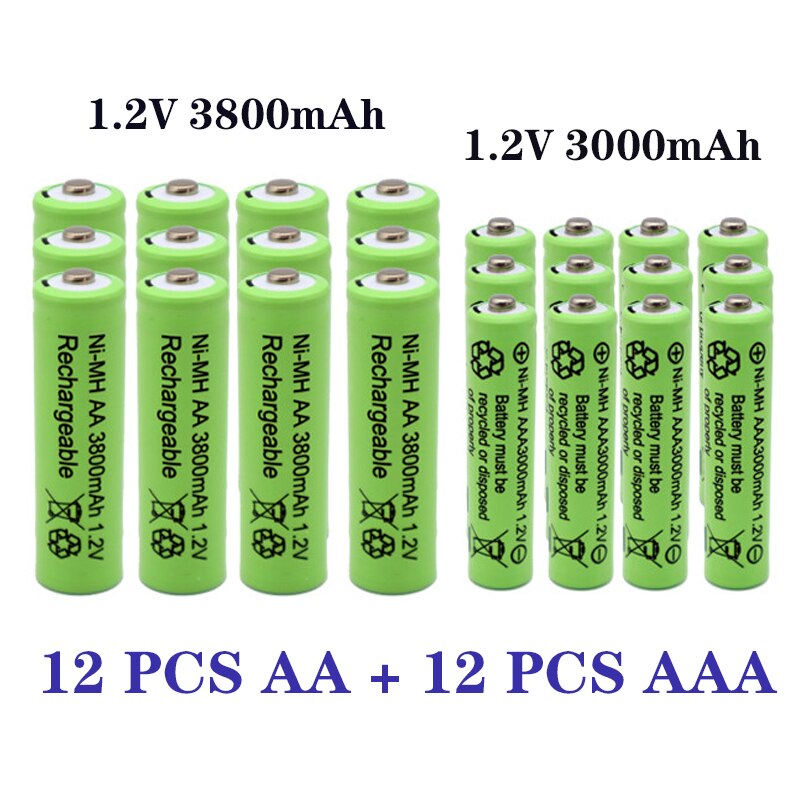 2 Batterie Ricaricabili Ni-MH Tipo C 1/2 Torcia – 4000 MAh 1,2V – Electron