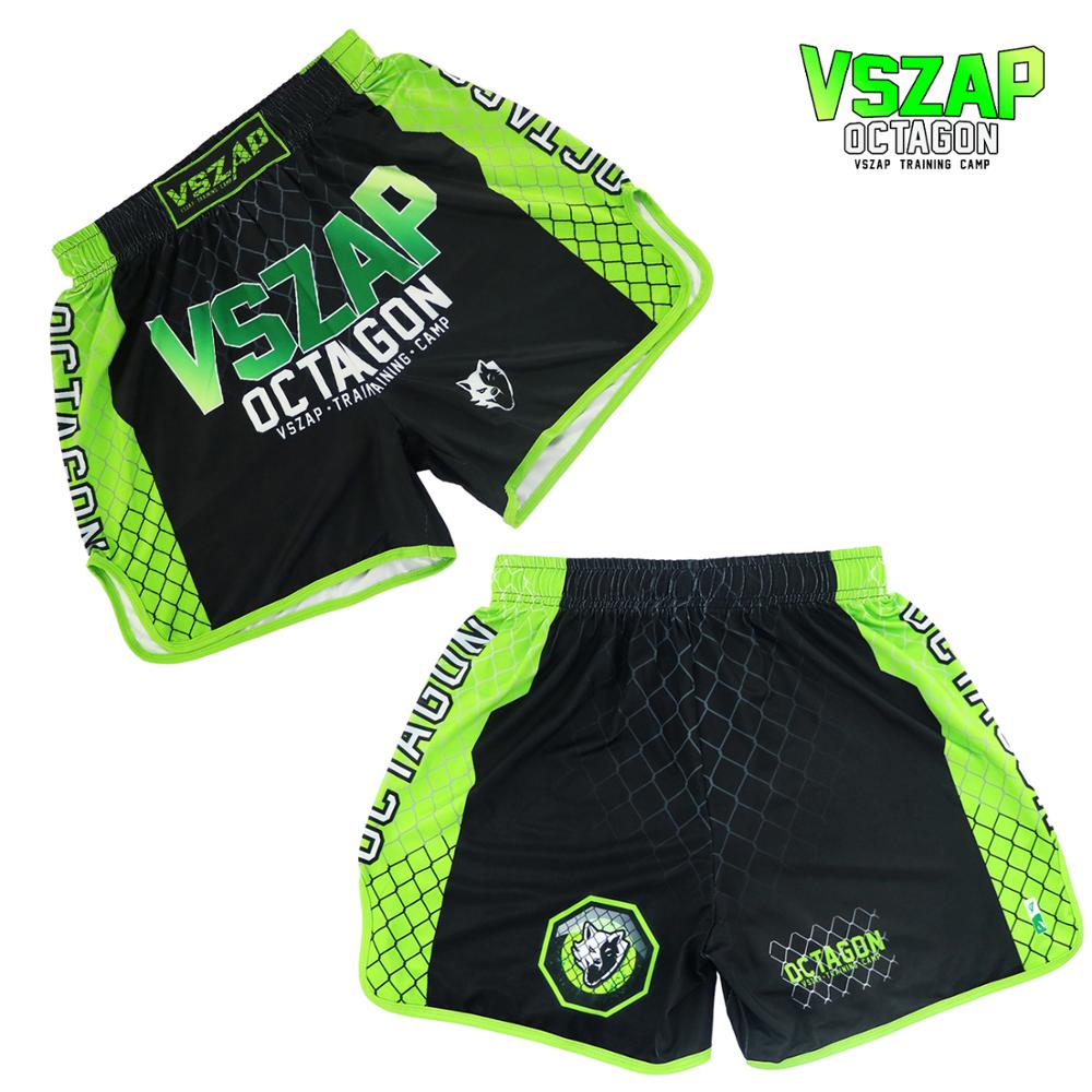 VSZAP Wolf Fitness fighting shorts Sport Thai boxing MMA training fight quick dry muscle beach pants man