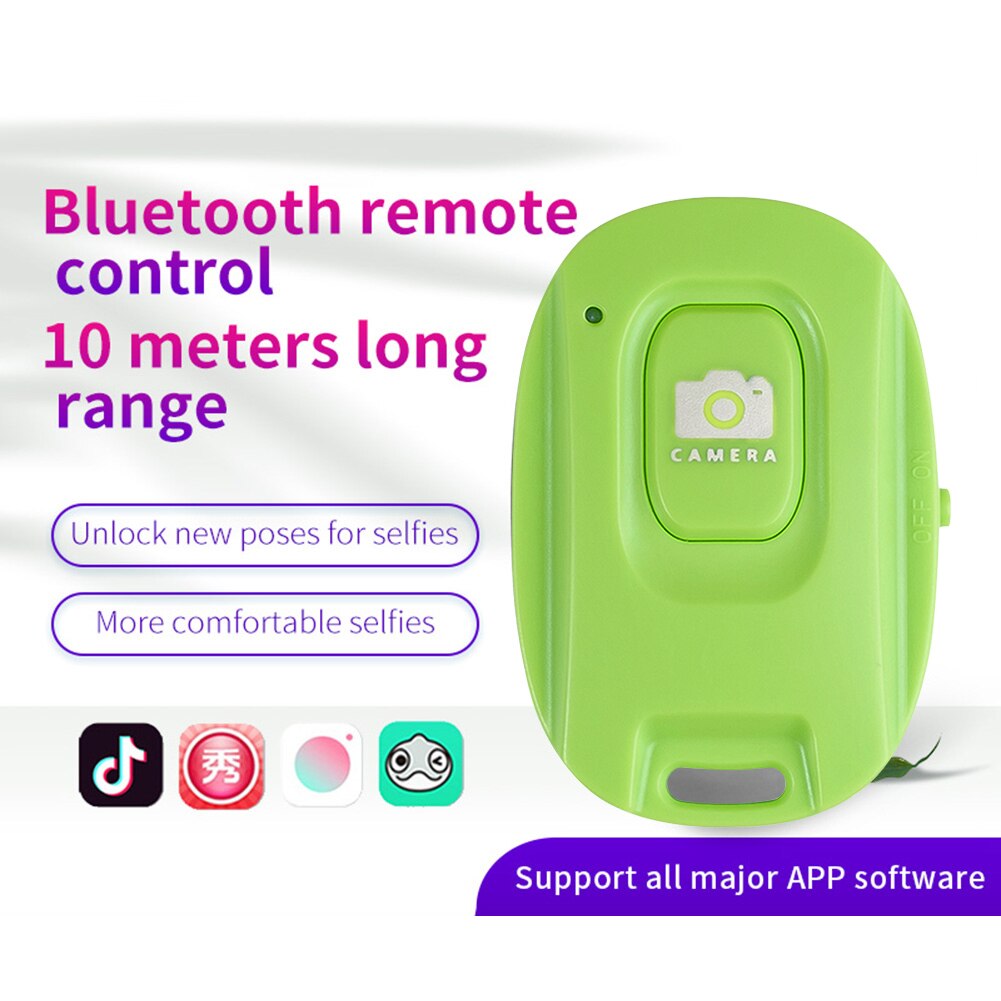 Draadloze Bluetooth Telefoon Selfie Ontspanknop Draagbare Quick Release Lichtgewicht Camera Afstandsbediening Voor Ios Android