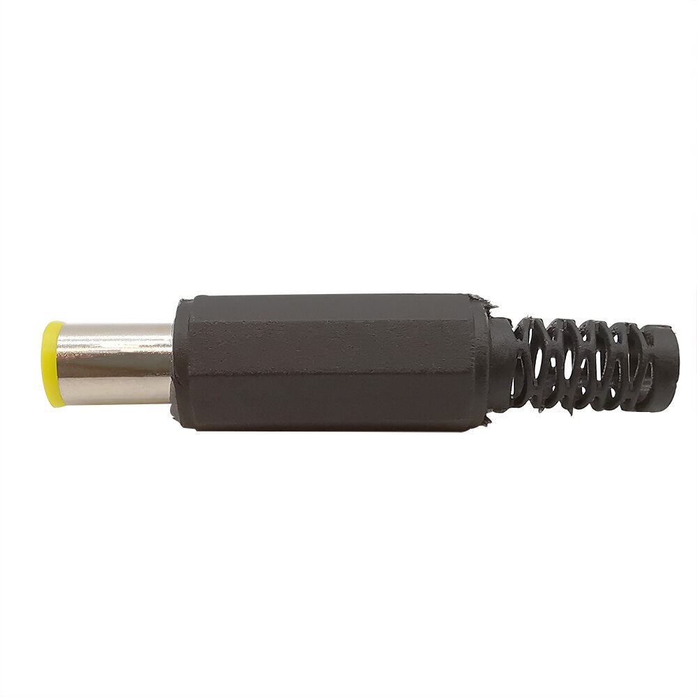 5Pcs 6.5mm x 4.4mm with 1.3mm Pin DC Connector 6.5*4.4 mm DC Power Male Plug Jack Charger DIY Parts Adapter Yellow Head