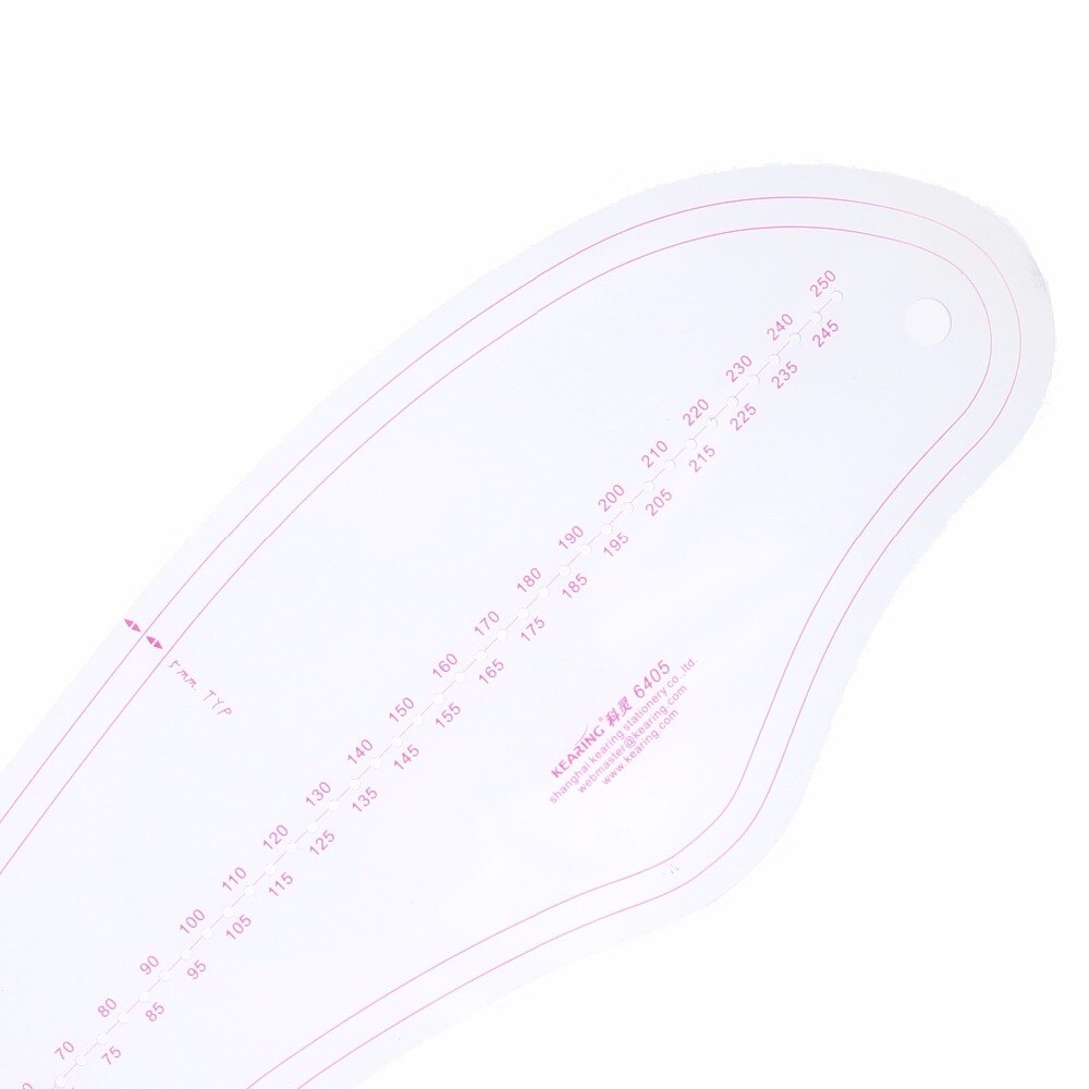 French Curve Ruler Sewing Pattern Making Flexible Plastic Dress Making Ruler for Tailor 5mm Spacing Curved Lines #6405