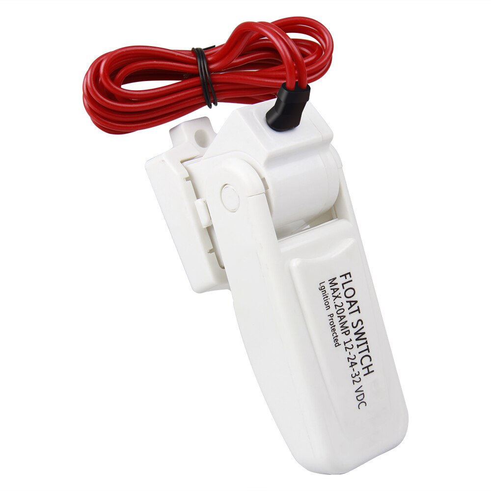 White Bilge Pump Float Switch 12V 24V or 32V 28" Wire Cable Novel
