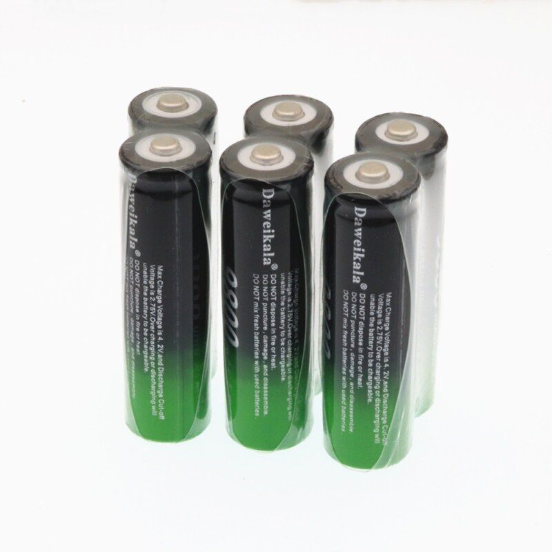 Daweikala 9800mAh 3.7V 18650 Lithium ion batteries Rechargeable Battery For Flashlight Torch