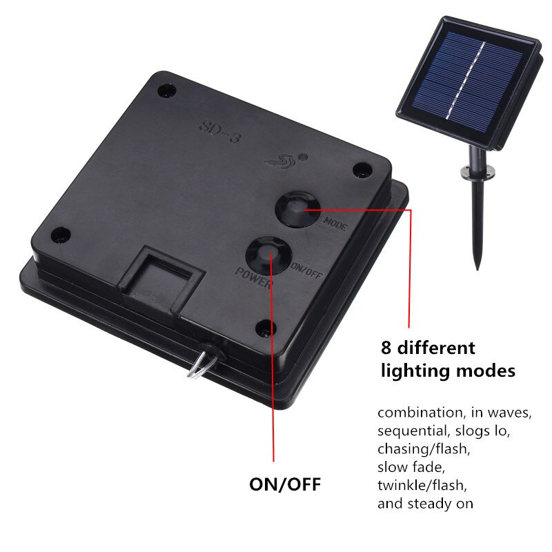 Smuxi doprowadziło ozdobne lampki solarne 30M 300 doprowadziło słoneczny wróżka światełka taśmowe na zasłonę kryty i odkryty dom ogród dekoracje ślubne wakacje światło