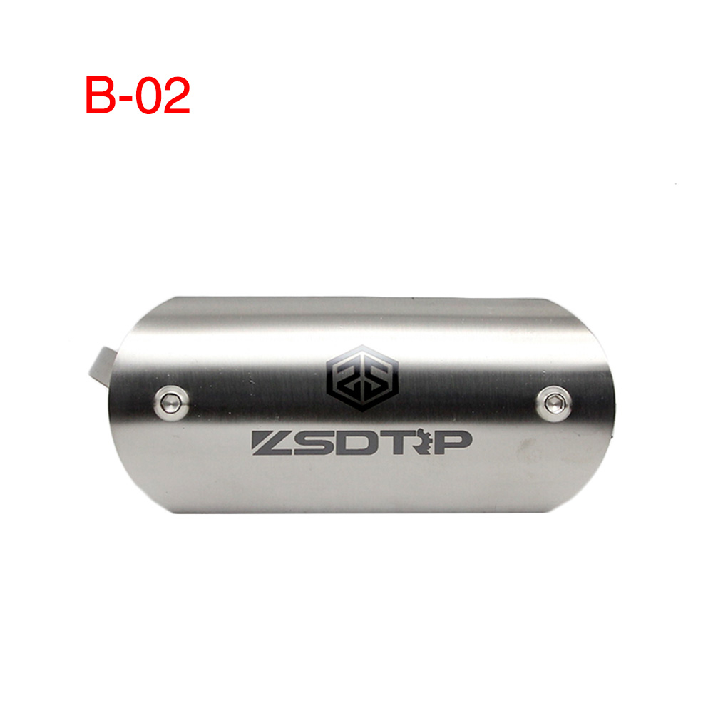 ZSDTRP Motorrad Auspuff Kohlenstoff Schutz Hitzeschild Anti-Verbrühungen Abdeckung Verbinden Für CBR300 Z250 Z750 Auspuff Abdeckung: B-02