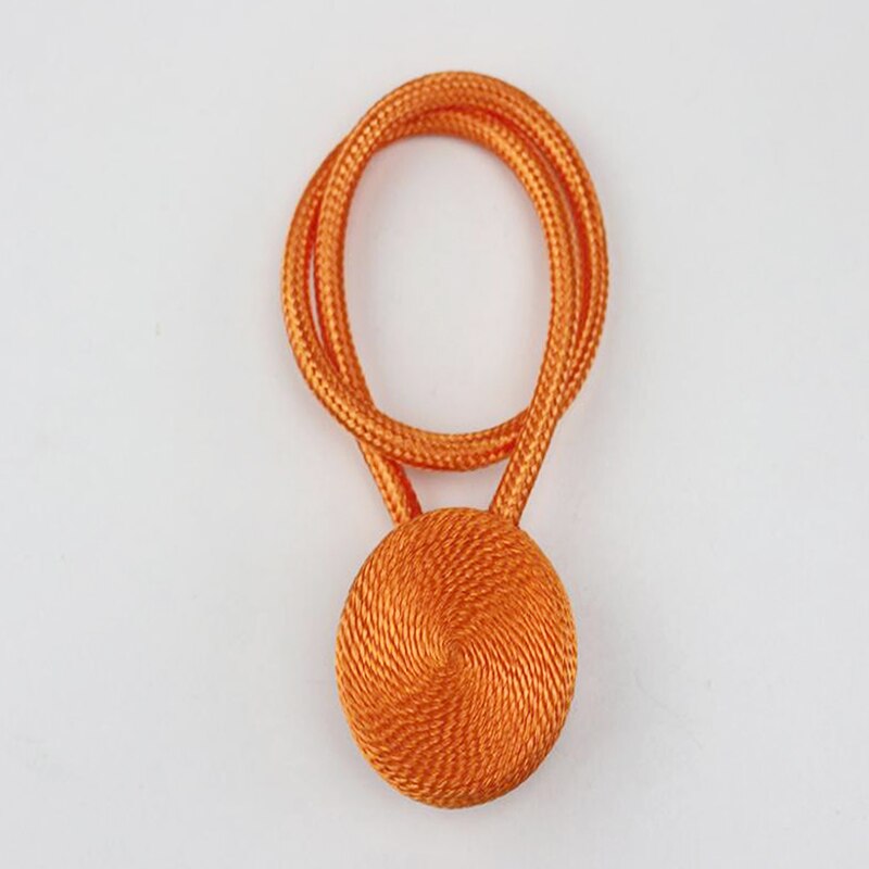 1pc magnetiska gardinfästen rumstillbehör macaron guld gardiner cilp heminredning gardinhållare spännen rem rep knyt ryggar: Orange